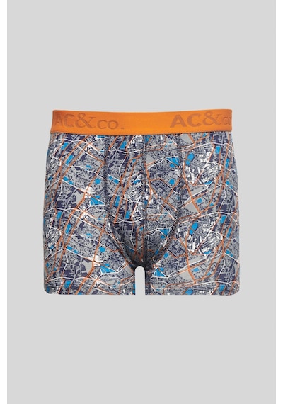 Ac&Co / Altınyıldız Classics Erkek Sıyah Turuncu 3'Lü Boxer Paketi 4A03231P3010Stcl Siyah - Turuncu