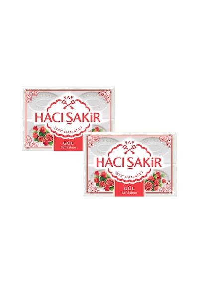 Hacı Şakir Gül Kalıp Sabun 4 x 150 G x 2 Adet