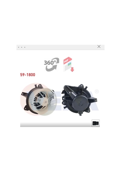 53484 12v Kalorifer Motoru Fiat Doblo 2001-2010