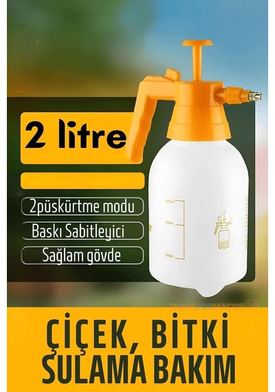 Transformacion Çiçek Bitki Bakımı Basınçlı Püskürtme Pompası 2000ml, 721443 Diğer
