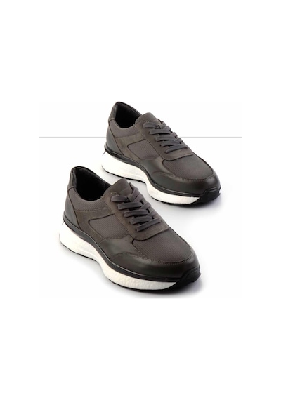 Bambi Gri Leather Erkek Sneaker E01556083001 Gri