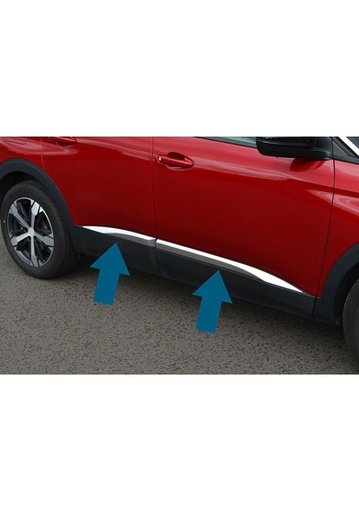 Peugeot 3008 Krom Kapı Çıtası 2016-2019