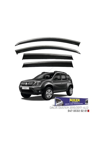 Dacia Duster Kromlu Cam Rüzgarlığı Niken Marka 2010 - 2017 Kasa