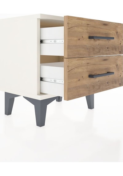 Arges Komodin 2 Çekmeceli 44x30x48 Aytaşı-çam Aytaşı