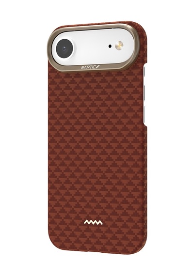 Apple Uyumlu iPhone 17 Air Kılıf M-safe Şarj Özellikli Raptic Aramid Skin Origin Serisi Kapak Kırmızı