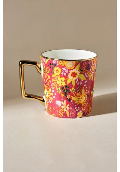 Karaca Flower J Harfli Kupa 350 ml