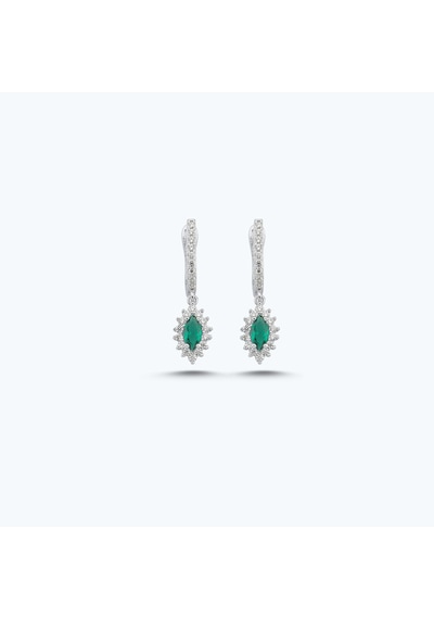 Altınbaş Yeşil Taşlı Altın Üçlü Markiz Set Autk0032-b-24627-y-set