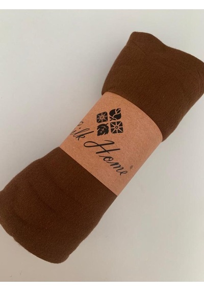 Silk Home Kahverengi Penye Şal Acı Kahverengi