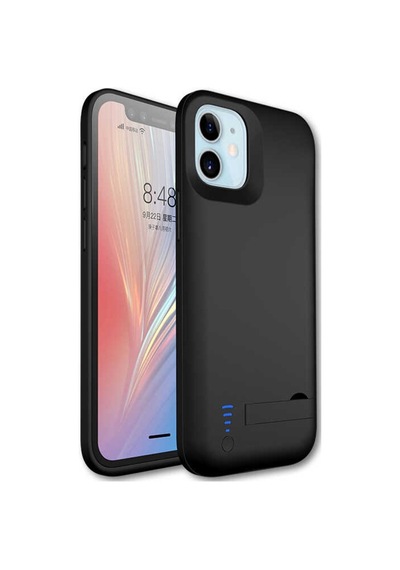Apple Uyumlu iPhone  12 Kılıf Şarjlı Standlı Harici Batarya 5000 Mah