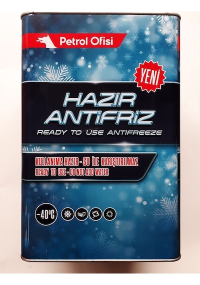 Petrol Ofisi Hazır Antifiriz -40 Teneke 15 Kg Yeşil Yeşil