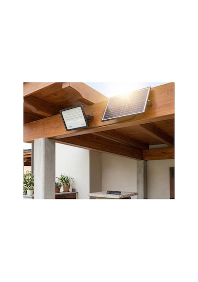 Ct 4649 Kumandalı 200w Solar Led Projektör 6400k Beyaz Işık