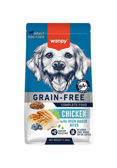 Wanpy Tahılsız Tavuklu Yetişkin Köpek Maması 1,5 Kg