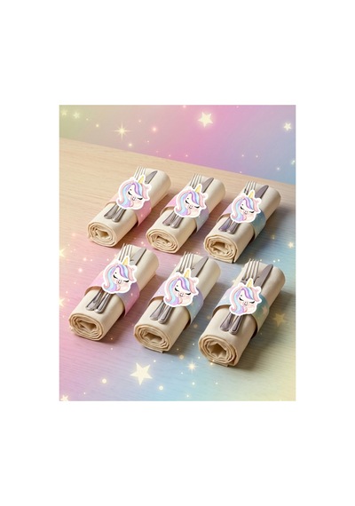 18 Parça Unicorn Temalı Konsept Parti Ve Pasta Süsleri Pembe Tüm Yaşlar