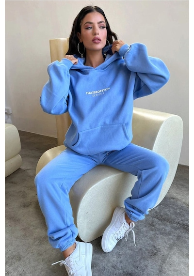 Bebe Mavisi So Fetch Series 2 Eşofman Takımı - Baskılı Oversize Kapüşonlu Şardonlu Bebe Mavisi Bebe Mavisi So Fetch Series 2 Eşofman Takımı - Baskılı Oversize Kapüşonlu Şardonlu Bebe Mavisi