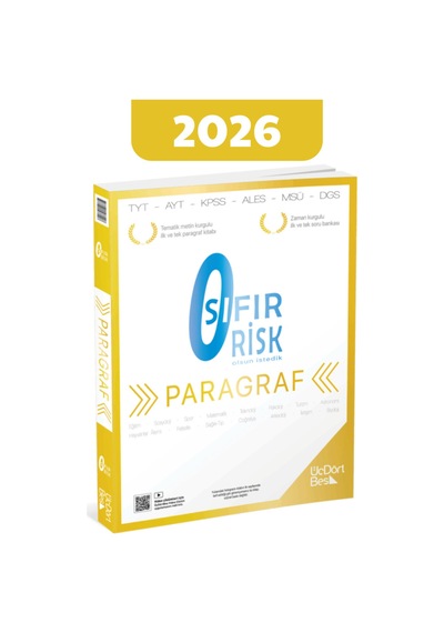 2026 345 Paragraf Sıfır Risk - Güncel Baskı