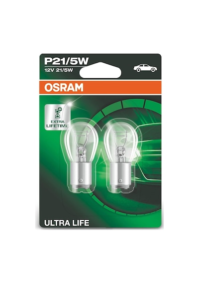 Ultra Life P21/5 W Halojen Sinyal Lambası, Stop Lambası, Arka Sis Lambası, 7528ult-02b, 12 V Yo