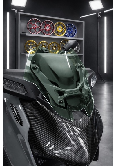 Yamaha Xmax Uyumlu Sport Tur Camı 2025-2026 Yeşil