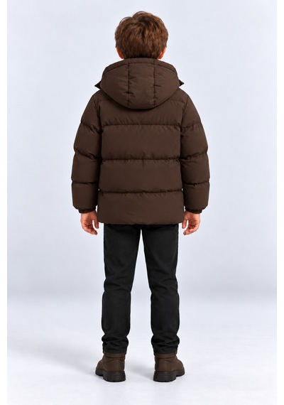 Ahengim Erkek Çocuk Kışlık Kapüşonlu Mont İçi Peluş Astarlı Fermuarlı Cepli Ak4316 Kahverengi Ahengim Erkek Çocuk Kışlık Kapüşonlu Mont İçi Peluş Astarlı Fermuarlı Cepli Ak4316 Kahverengi