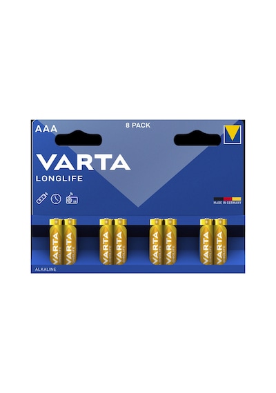 Varta Longlife Aaa İnce Kalem Alkalin Pil Paket 8'li 4 Adet