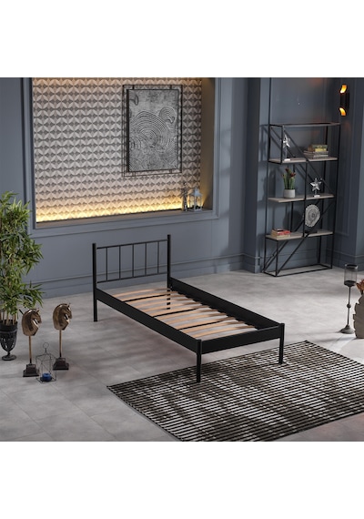 Bedliga Falez-S Tek Kişilik Metal Karyola 90X190-90X200-120X200 Bedliga Falez-S Tek Kişilik Metal Karyola 90X190-90X200-120X200