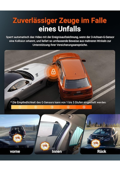 Vantrue N4s 3 Kanallı Araç Kamerası 2.7k+2.5k+1440p Ön Arka İç Mekan, Starvıs 2 Hdr Gece Görüşü, 5 Ghz Wifi Gps, 24 Saat Park İzleme G-sensörü, Gdpr Uyumlu, Sesli Komutlar, Arabalar İçin Maksimum 1 Tb Cpl İsteğe Bağlı