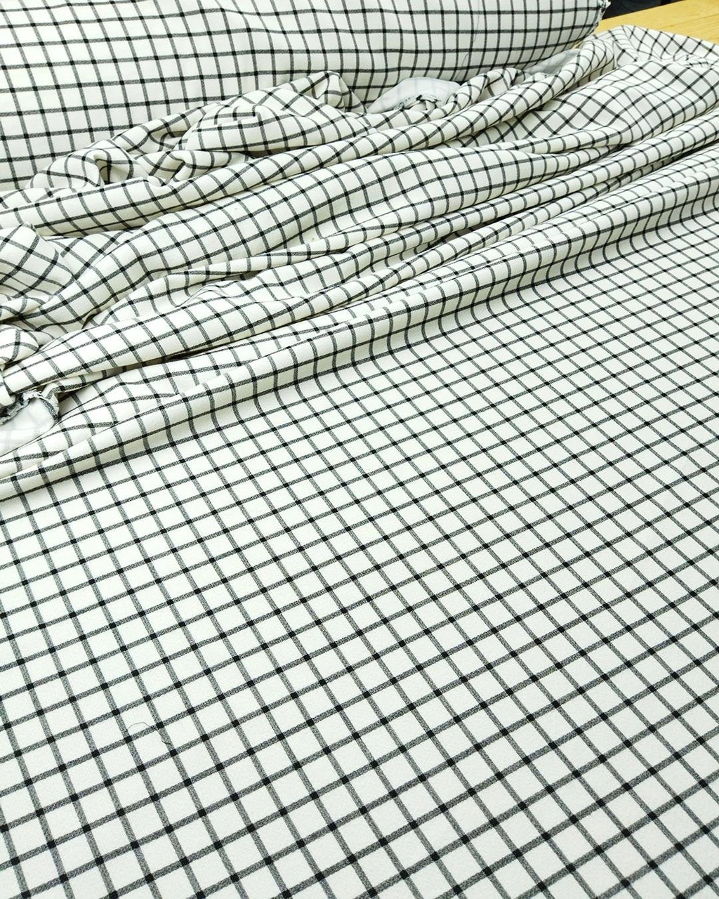 Krep Lacivert Beyaz Renklerde En 140 Cm X Boy 300 Cm -3162