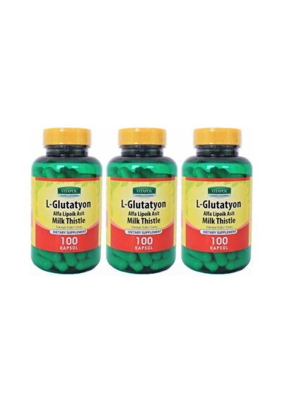 Vitapol L-Glutatyon Alfa Lipoik Asit Milk Thistle 3X100 Kapsül
