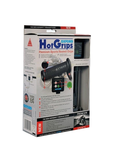 Oxford Motosiklet Hotgrips Premium Sports Elcik Isitma Of692