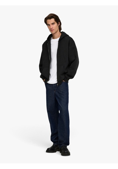 Only & Sons Onsceres Ovz Zıp Hoodıe Sweat Noos Erkek Siyah Sweatshirt - 5096084