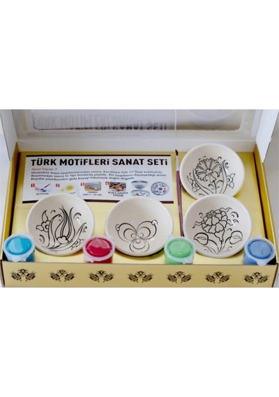 Cerracotta Çini Kase Boyama Seti Seramik Ve Taş Boyama Sanat Etkinlik Setleri Mandala