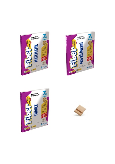 Muba 7. Sınıf Maarif Matematik Fen Ve Türkçe 3lü Set Fiber Soru Bankası + Telefon Standı
