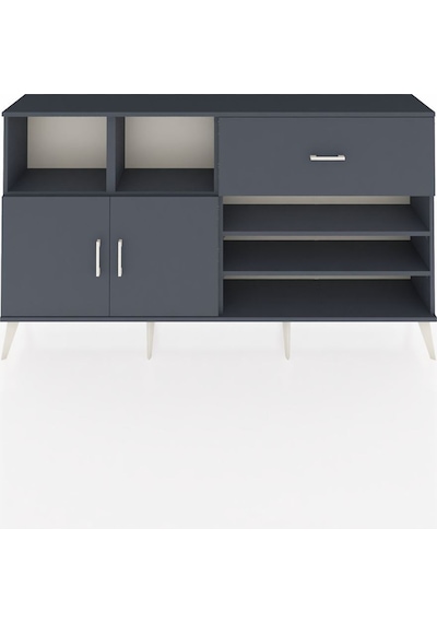 Arges Konsol 6 Raflı Tek Çekmeceli 2 Kapaklı 176x30x99 Antrasit-antrasit Antrasit - Antrasit Arges Konsol 6 Raflı Tek Çekmeceli 2 Kapaklı 176x30x99 Antrasit-antrasit Antrasit - Antrasit