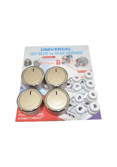 Üniversal İnox Ankastre / Ocak Düğme Takımı