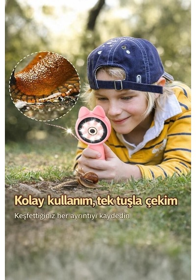 Özel Üretim Bilim Merak Cihaz Mini Dijital Mikroskop Tsm02 Mavi