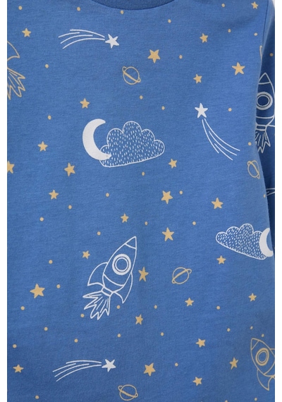 Defacto %100 Pamuklu Desenli 2'li Pijama Takımı Erkek Bebek G8832A526SP