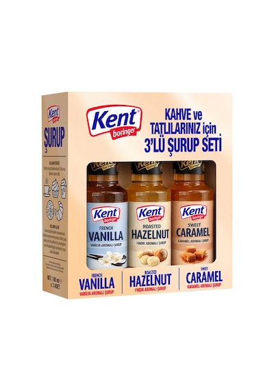 Kahve Ve Tatlı Şurubu 3x100 Ml Vanilya - Fındık - Karamel Aromalı Diğer