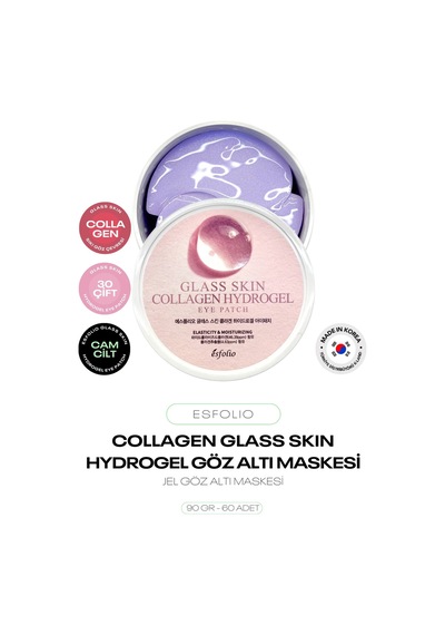 Glass Skin Collagen Hydrogel Eye Patch Sıkılaştırıcı Ve Nemlendirici Jel Göz Maskesi