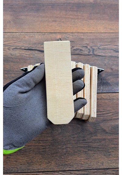 Vixpet Sandy Ahşap Güvercin Tüneği 14 cm | 10 Adet | Bekar Tüneği | Ahşap Tünek | Dinlenme Tüneği