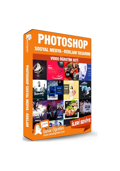 Photoshop Sosyal Medya ve Reklam Tasarım Video Ders Eğitim Seti