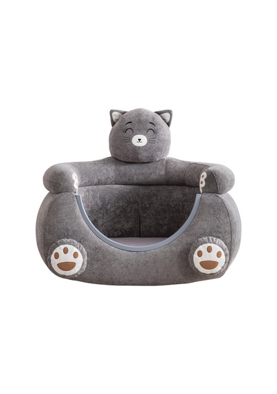 Beşik, Kedi Peluş Kumaşlı Hayvan Figürlü Beşik Renkli