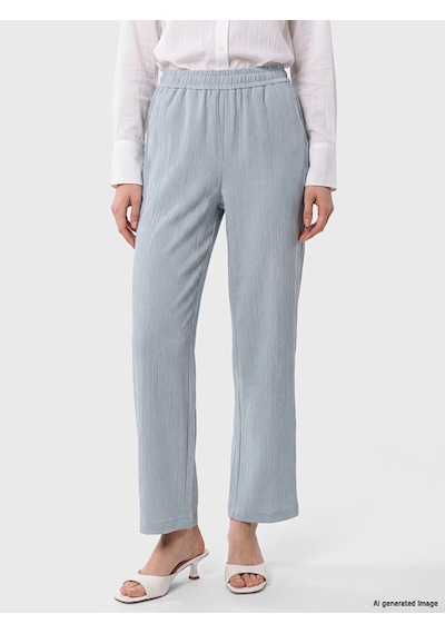Lcw Modest Mavi Beli Lastikli Kadın Krep Pantolon