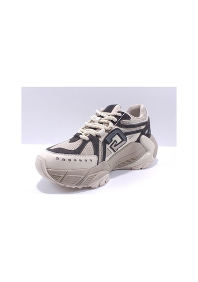 Guja 25k366 Kadın Sneaker Spor Ayakkabı Bej Siyah