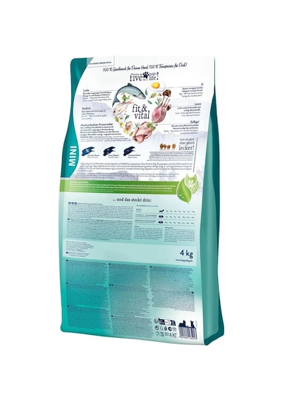 Happy Dog Fit Vital Mini Küçük Irk Yetişkin Köpek Maması 4 KG