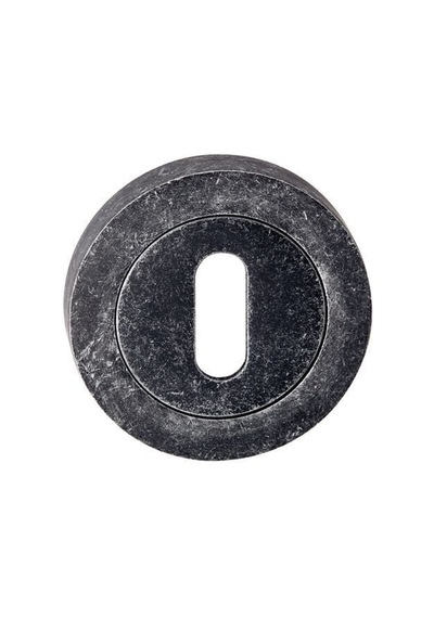Hafele Yuvarlak Oda Kapı Kolu Rozeti 52mm, Antik Gümüş Renk