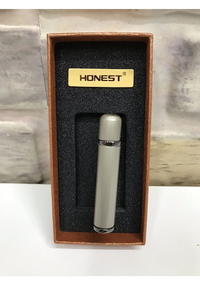 Honest Marka Rüzgar Çakmağı Gaz Göstergeli Gümüş Gri