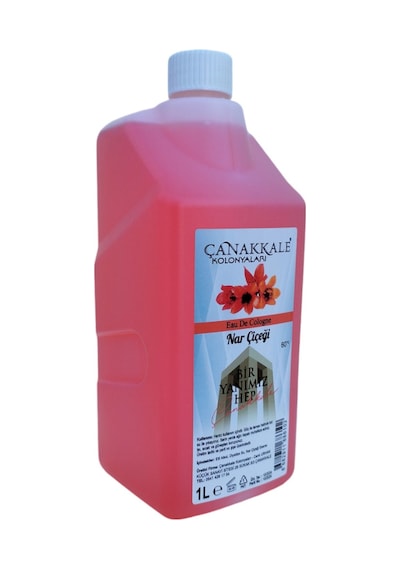 Çanakkale Kolonyaları 60 Derece Nar Çiçeği Kolonyası Bidon 1 L