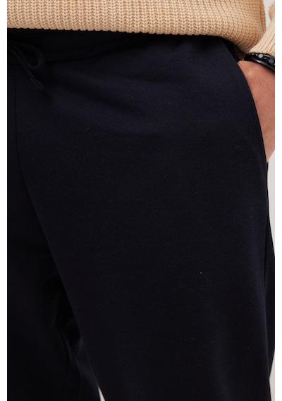 Tudors Erkek Regular Fit Klasik Kesim Beli Bağcıklı Jogger Cepli Lastikli Paça Lacivert Eşofman Altı-40065 Lacivert