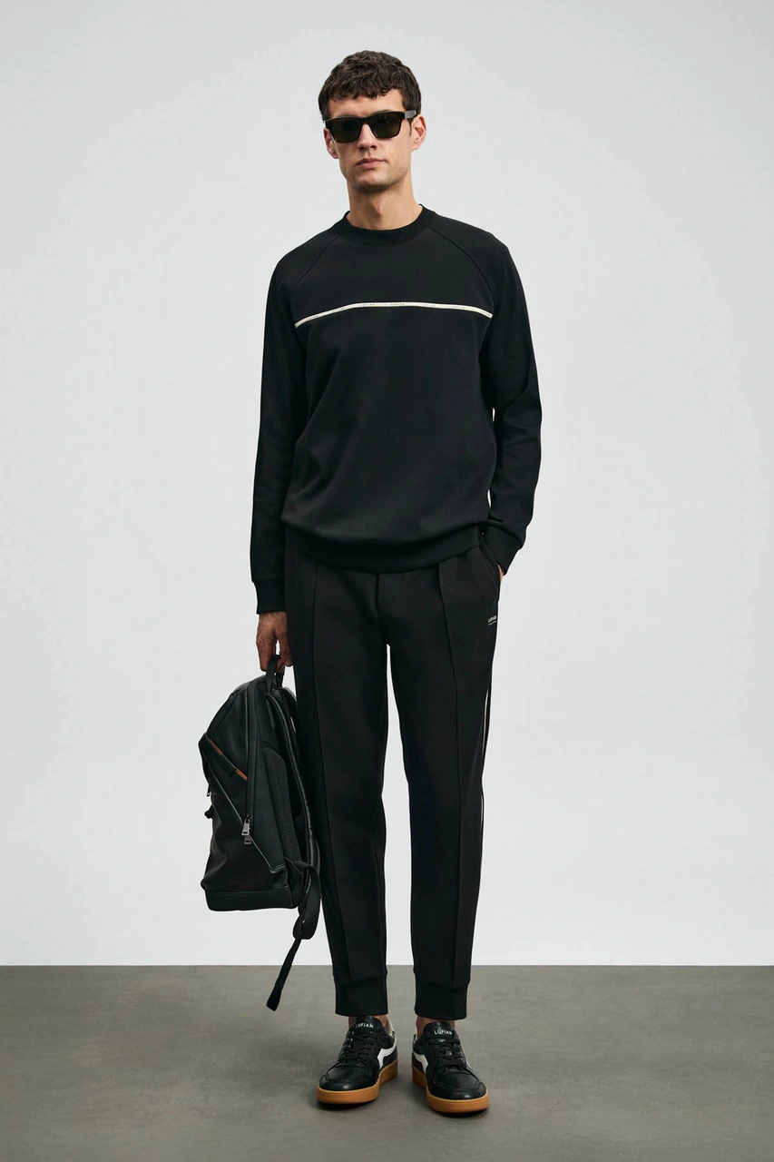 Lufian Cosmo Siyah Erkek Sweatshirt 112030181 Siyah