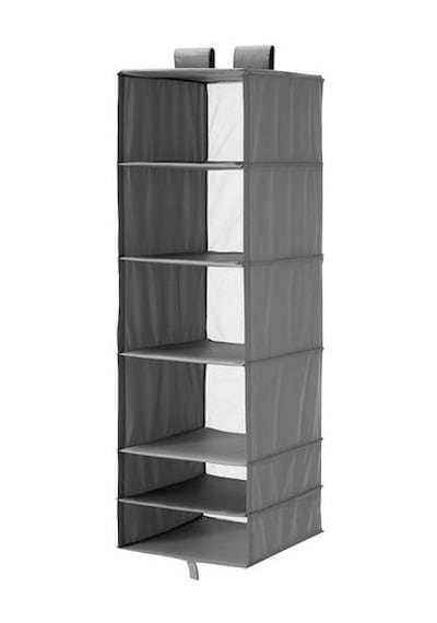 Dolap İçi Bölmeli Düzenleyici IKEA Ölçü 35x45x125 cm Gri Renk Mer Gri