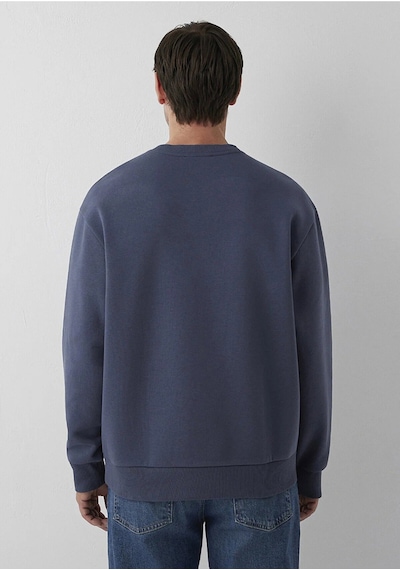 Bisiklet Yaka Sweatshırt Ombre Mavi